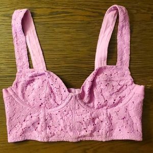 Lace Overlay Bustier